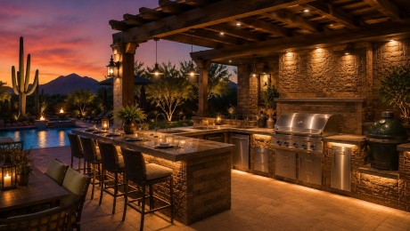 Outdoor Kitchen Lighting