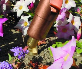 bronze outdoor up lighting fixture