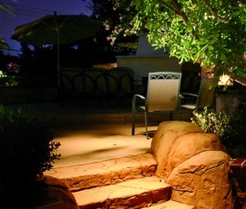 patio stair lighting