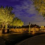 North Star Outdoor Lighting in Scottsdale Arizona showing lighting on entry way of community and gates