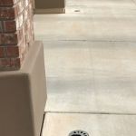 lighting fixture installed in concrete